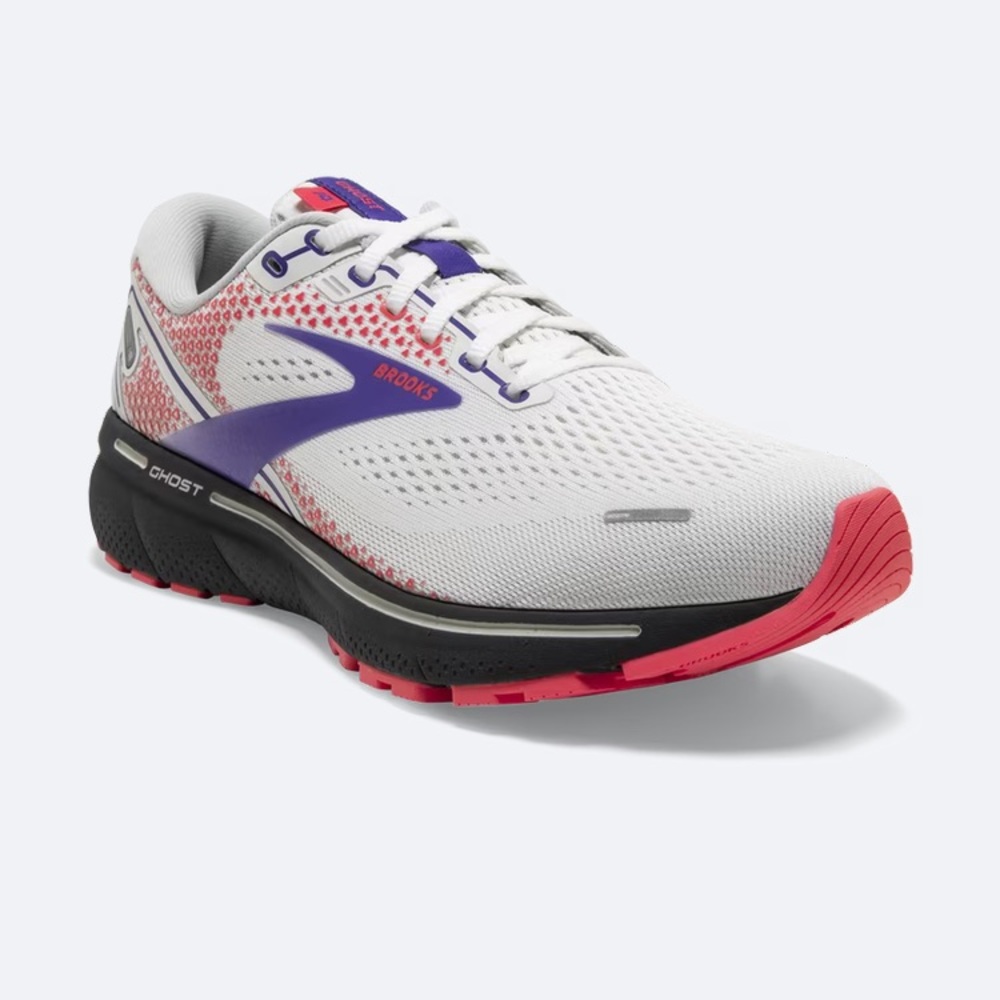 NWOT- Brooks Ghost 14 Women's White/Purple/Coral
8.5 / B - Medium